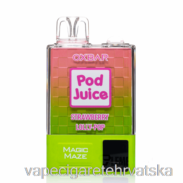 Vape Hrvatska Oxbar Magic Maze Pro 10000 Disposable Strawberry Lolly Pop - Sok Od Mahuna